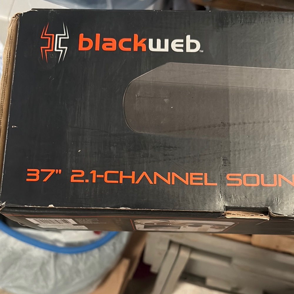 Black 37" 2.1-Channel Soundbar - Black